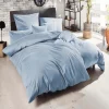 Giancasa Luxus Satin Bettwäsche Uni 255001-345 Rauchblau 5