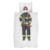 SNURK Feuerwehr Bettwäsche-Set – 155×220 / 80×80 Cm – Weiß Mit Motiv 13