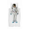 SNURK Astronaut Bettwäsche-Set – 155×200 / 80×80 Cm – Weiß Mit Motiv 16