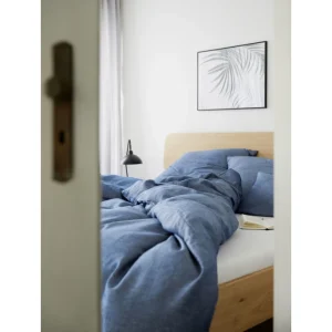 Elegante Breeze Kinderbettwäsche Aus Halbleinen – 100×135 / 40×60 Cm – Marine 12