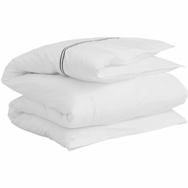 GANT Sateen Stitch Bettdeckenbezug Aus Baumwollsatin – 155×220 Cm – White 1