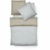 Fleuresse Lech W Wendebettwäsche-Set Aus Flanell – 135×200 / 80×80 Cm – Silber-beige 7