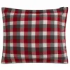 LEXINGTON Checked Cotton Flanell Kopfkissen-Bezug – 40×40 Cm – Red/dark Gray 11