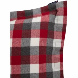 LEXINGTON Checked Cotton Flanell Kopfkissen-Bezug – 40×40 Cm – Red/dark Gray 11