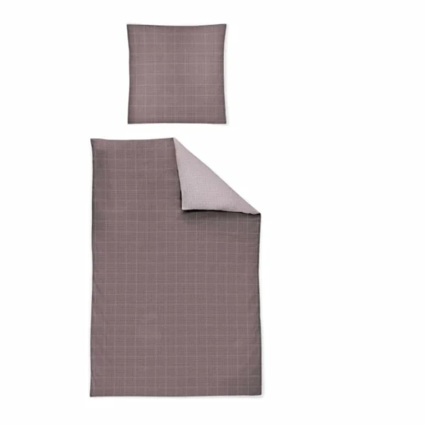 IRISETTE NUBIS 8018 BIBER-BETTWÄSCHE – 155×200 / 80×80 Cm – Plum 1